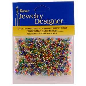  Darice Glass Rocaille Beads multi color