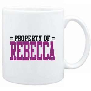  Mug White  Property of Rebecca  Female Names Sports 