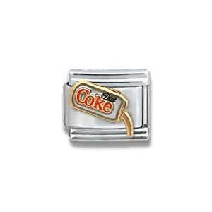 CASA D ORO Diet Coke Coca Cola # 043 Licensed Authentic Italian Charm 