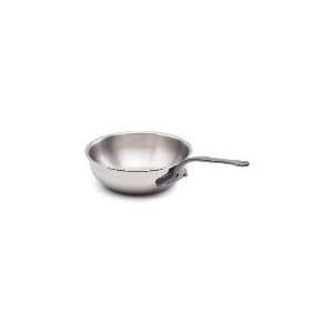 Mauviel 5612.24   9.5 in Curved Splayed Saute Pan w/ Cast Iron Handle 