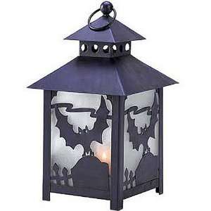  Halloween Metal Tealight Lantern Spooky Bat