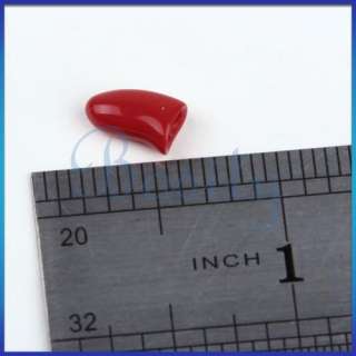 20pcs Red Cats Dog Paw Nail Caps Size M & Glue Adhesive  