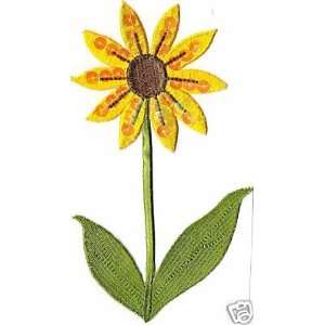  Flowers/Sunflower,Sequined Iron On Embroidered Applique 