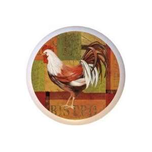  Gourmet Rooster Chicken Drawer Pull Knob