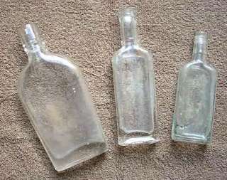 Virginia Ground Dug Cork Mouth Bottles Sauers Extract & 2 unknown 
