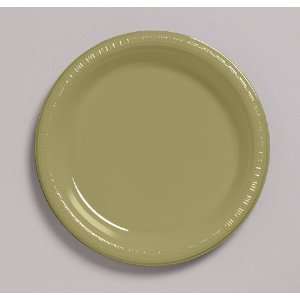  Sage Green Plastic Luncheon Plates