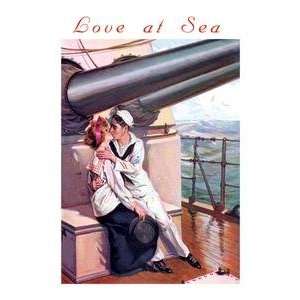  Vintage Art Love at Sea   02166 7