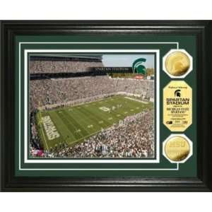  Michigan State Spartan Stadium 24KT Gold Coin Photomint 