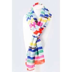  Charmed by Stacy Color Stripe Scarf 