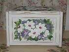 NEW HP PINK ROSE Recipe Box Chic Shabby Hand Painted items in Painted 
