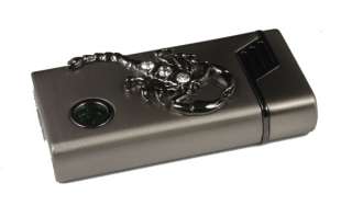 1PC Metal Scorpion Design Windproof Jet Flame Cigar Lighter + LED 