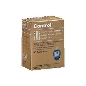 Control AST Blood Glucose Test Strips   Mail Order Box of 