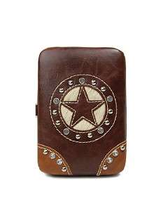 Western Star Cowgirl Mini Flat Wallet Cell Phone Case  