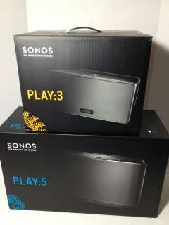 Sonos Package of 1 PLAY5 & 1 PLAY3 Music System BRAND NEW   SHIPS 