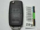 VW FLIP KEY REMOTE SHELL CASE AND UNCUT KEY BLADE (3BT)   CASE ONLY 