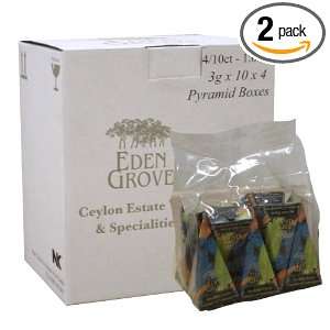 Eden Grove Black Tea Lemongrass, 40 count Pyramid Tea Bags, 2.8 Ounce 