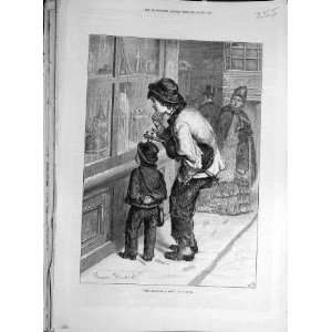  1876 Plesures Hope Huard Violin Boy Shop Window Print 