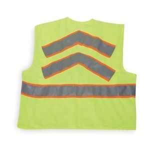  Vests, Chevron Stripe Safety Vest,Class 2,Med,Chevro