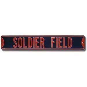  Chicago Bears Soldier Field 6 x 36 NFL Metal Street Sign 