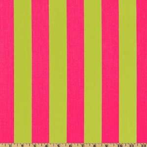  54 Wide Premier Prints Canopy Stripe Chartruse/Candy 