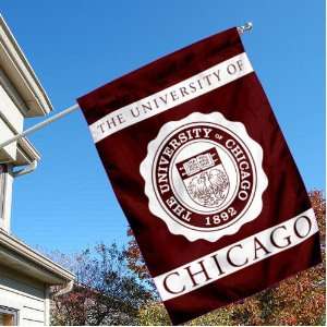 Chicago Maroon UC University College House Flag