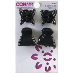  Conair Sophisticates Mini Jaw Clips 4 Count (6 Pack 