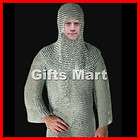 CHAINMAIL SHIRT W/ Free Hood, Knight Costume Armor LOTR FancyArmorColl 