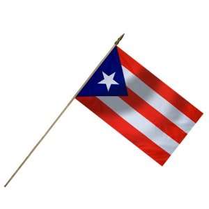  Puerto Rico Flag 12X18 Inch Mounted E Poly Patio, Lawn 