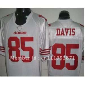  san francisco 49ers #85 v.davis white jerseys football 
