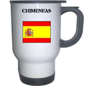  Spain (Espana)   CHIMENEAS White Stainless Steel Mug 