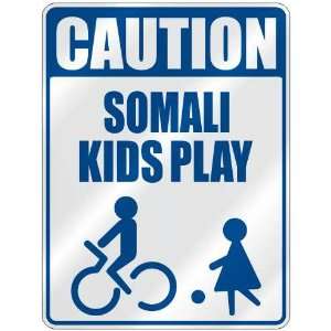     CAUTION SOMALI KIDS PLAY  PARKING SIGN SOMALIA