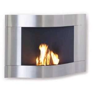 Chimo Fireplace (stainless steel) (27 H x 39 W x 7.5 D)  