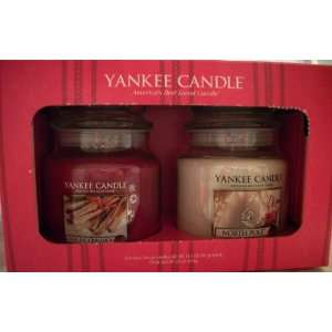 Yankee Candle Company Fall Holiday Jar Candle Set   Gift Box of TWO 