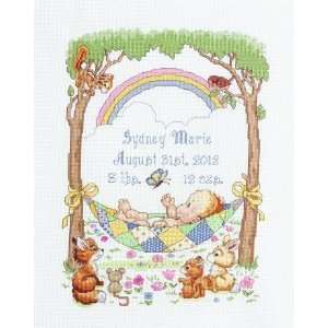   Little Blessing Birth Record   Cross Stitch Kit Arts, Crafts & Sewing