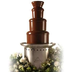34 Commercial 3 Tier Chocolate Fountain   Brushed Stainless Steel 