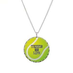    Necklace Circle Charm Tennis Equals Life Artsmith Inc Jewelry