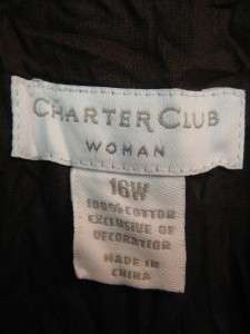 Charter Club Dress 16W Sleeveless Elastic waist Applica  