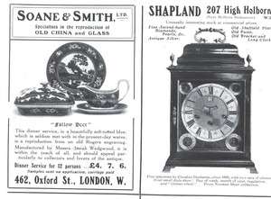 1914 k ad soane smith fallow deer wedgwood shapland clock claudius 