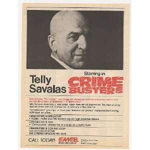  1983 Telly Savalas Crime Busters Radio Program Photo Print 