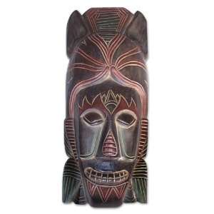  Wood mask, Girl from Papua