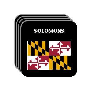  US State Flag   SOLOMONS, Maryland (MD) Set of 4 Mini 