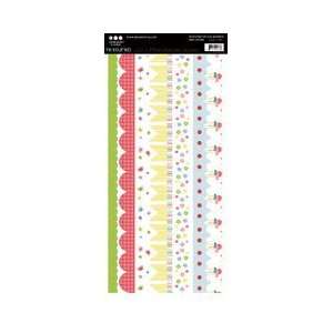  Lazy Summer Textured Cardstock Border Stickers 