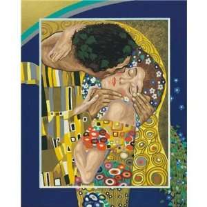  The Kiss by Gustav Klimt Paint by Number Kit Toys & Games