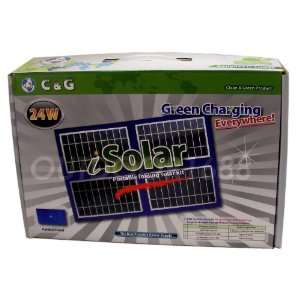  24 Watts Portable Solar Panel Battery Charger Kit