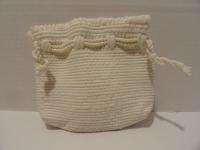 Skyland Crafts White Childs Draw String Purse CUTE & Cheap  
