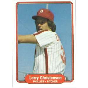  1982 Fleer # 244 Larry Christenson Philadelphia Phillies 