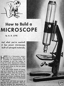 Learn How to Build a MICROSCOPE Plans & instructions  