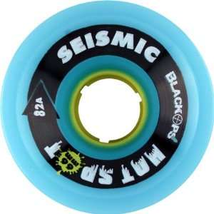  Seismic Hot Spot 66mm 82a Tran.blue Yellow Skate Wheels 