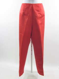 CHETTA B Red Straight Leg Pants Slacks Sz 8  