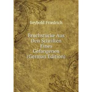   Schriften Eines Gefangenen (German Edition) Seybold Friedrich Books